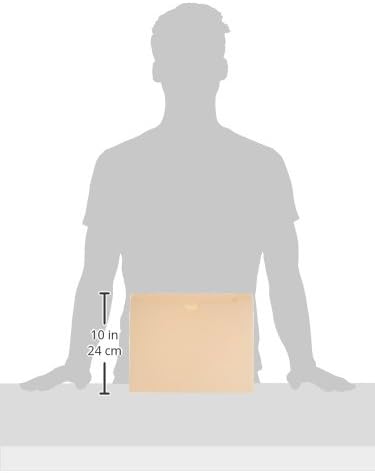 Amazon Basics File Jackets for Organizing Documents, Reinforced Straight-Cut Tab, Flat-No Expansion, Letter Size, Manila, 200-Pack