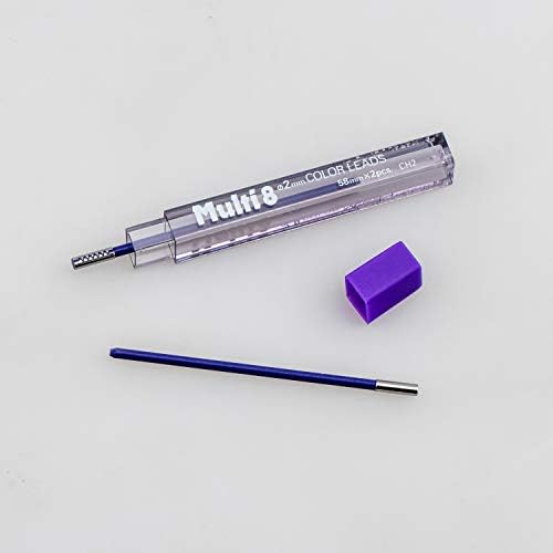Pentel Arts 8 Colour Pencil Lead Refill, Violet, 24 Pieces of Lead (CH2-V)