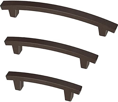 Franklin Brass (5-Pack) – Deep Bronze Cabinet Handles, 5-1/16 Inch Hole Center, Pulls for Drawers, Kitchen Cabinet Door, Dressers | Pierce