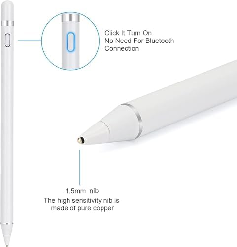 Active Stylus Pen Digital Capacitive Compatible with OnePlus Pad 1/2/3, Pad 1/2 Pro, Touch Rechargeable Palm Rejection