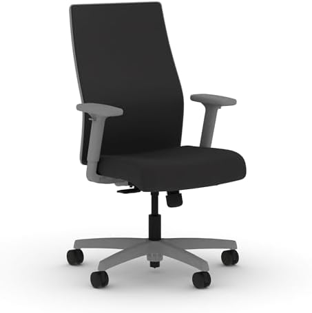 HON Ignition 2.0 Ergonomic Office Chair, Lumbar Support, Onyx