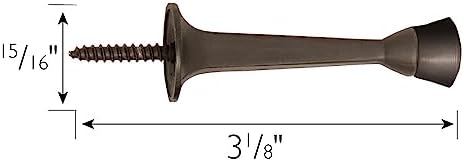 Design House Cast Door Stop, Oil Rubbed Bronze