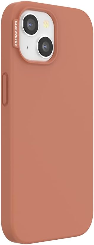 PopSockets iPhone 15 Phone Case with MagSafe, Wireless Charging Compatible, Neutral - Terra-Cotta