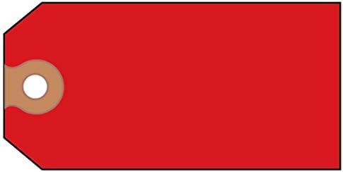 Avery Unstrung Shipping Tags, 11.5 pt. Stock, 4-3/4" x 2-3/8", 1,000 Red Hang Tags (12345)