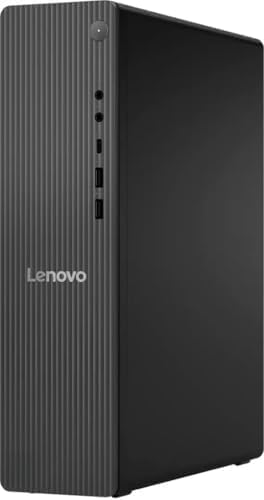 Lenovo IdeaCentre Secure & Productive Business Tower Desktop | Intel 14th Gen Quad-Core CPU | 8GB DDR5 RAM, 1.2TB Storage (256GB PCIe SSD + 1TB HDD) | RJ-45, WiFi 6 | Wired KB & Mouse
