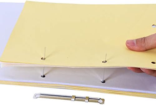 Metal Paper Fastener File Fastener,3.15"(80mm) Between 2 Hole,Box of 50 Complete Sets Binding Folder