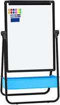 Magnetic Whiteboard with Stand - Double Sided 40"x28" Portable U Stand Easel Whiteboard, Height Adjustable & 360° Rotating Dry Erase Boards for Classroom, Home, Restaurant & Presentation
