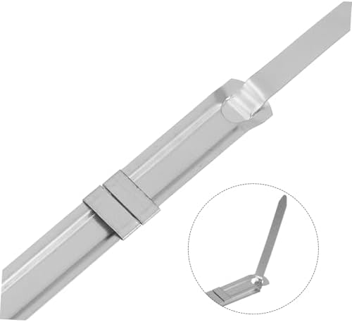 50Pcs Folder Prongs Fasteners Self Adhesive Metal Clip for Paper Files Office Accessories for Document Organization and School Use Smooth Finish for Easy Handling