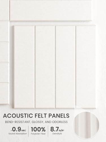 Bumusty 48" x 36" Large Cork Board Alternative, Milky White