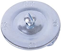Gardner Bender KO701 Metal Knockout Seal, ½" Conduit Size, Marked Size, Rust-Proof Galvanized Steel, 16 AWG Steel, ⅜" Thread, Embossed, Self Centering, for Knockout Punch/Die Conduit, Cover