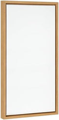 Kate and Laurel Sylvie Blank Framed Canvas Wall Art; 14x26.5 Natural; Modern Empty Canvas for Paint-Your-Own Art; Ready to Paint Premium Canvas Already Framed