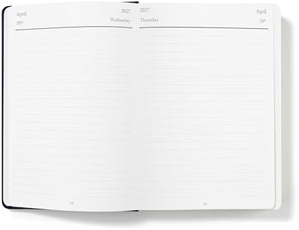 Wykeham's Executive 2026-27 Daily Journal Planner – Customization Available – Mid-Year Academic Diary – July 2026 to June 2027 (Royal Blue, 8.5"×5.5")
