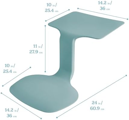 ECR4Kids The Surf Portable Activity Lap Desk, Classroom Essentials, Seafoam