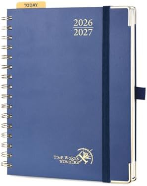 POPRUN 2026-2027 Weekly Planner 6.25" x 8.5" Weekly and Monthly Planner
