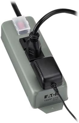 Eaton Tripp Lite series 4-Outlet Heavy Duty Power Strip, Metal, Mountable (Wall Mount & Under Desk), 6ft Extension Cord, On/Off Switch Cover, Industrial Garage Shop Work Bench Applications (UL603CB-6)