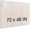 MaxGear Extra Large Bulletin Board 72" x 48", Light Tan Felt Wall Tiles