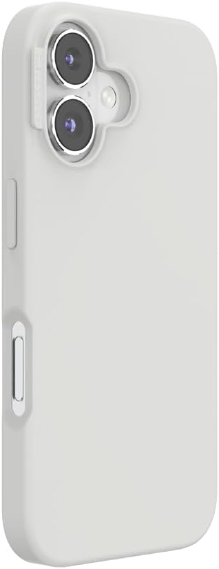 PopSockets iPhone 16 Phone Case with MagSafe, Wireless Charging Compatible, White - Horchata