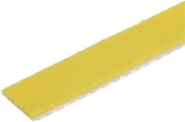 StarTech.com 100ft Hook and Loop Roll - Cut-to-Size Reusable Cable Ties - Bulk Industrial Wire Fastener Tape/Adjustable Fabric Wraps Yellow/Resuable Self Gripping Cable Management Straps (HKLP100YW)