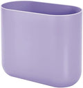 iDesign Small Slim Plastic Bathroom Trash Can, Purple