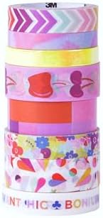 Scotch Expressions Washi Tape, 8 Rolls, Assorted Sizes & Colors