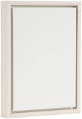 Kate and Laurel Sylvie Blank Framed Canvas Wall Art; 10x13 White Beaded; Vintage Modern Empty Canvas for Paint-Your-Own Art; Ready to Paint Premium Canvas Already Framed