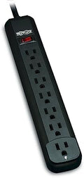 Tripp Lite 7 Outlet Home & Office Power Strip, 12ft Cord with 5-15P Plug (PS712B) Black