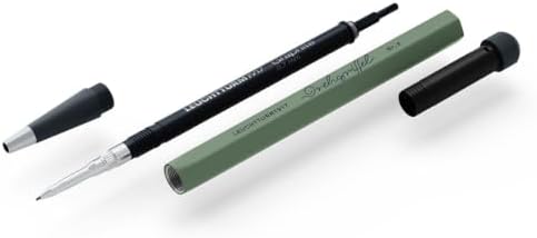 LEUCHTTURM1917 - Drehgriffel Mechanical Pencil - Refillable Writing Stylus with 0.7 mm HB Graphite Lead (Olive)