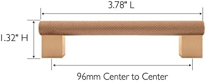 Design House Porter Cabinet Pull, 96mm, Satin Gold