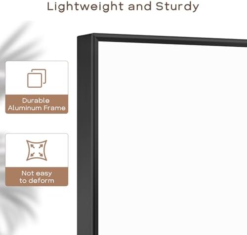 Large Magnetic Whiteboard, 48" x 36" Dry Erase White Board for Wall