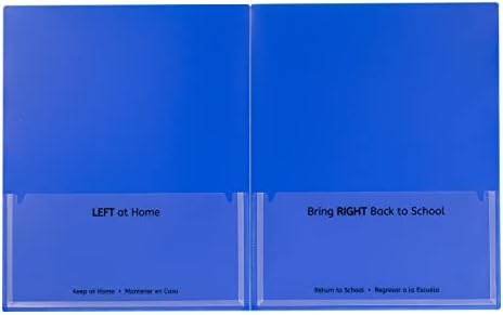 C-Line Classroom Connector School-to-Home Folders, Blue, 10 per Box (32505)