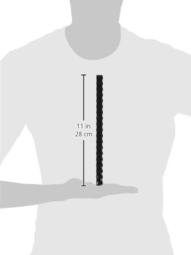 GBC Binding Spines / Spirals / Coils, 5/8" Diameter, 130 Sheet Capacity, CombBind, Black, 100 Pack (4000092)