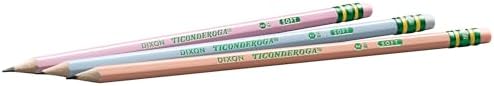 Ticonderoga® Pastel Pencils,2 Soft,Assorted Colors,Pencils,10 Count (Pack of 2)
