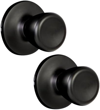Design House Terrace Dummy Door Knob, Matte Black