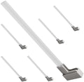 Master Magnetics Magnetic Sign Holder Pack for 12" Signs - 90 Degree Powerful Magnetic Base with 12" Acrylic Strip - For Door Frames and Metal Shelves - 2.28" L x 0.79" W x 13" H - 6-Pack