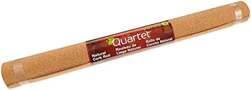 Quartet Cork Rolls, Strips, 24 x 48", Corkboard, Bulletin Board, Natural, Case of 8 (103)