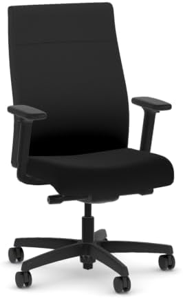 HON Ignition 2.0 Ergonomic Office Chair, Lumbar Support, Desk Chair, Black