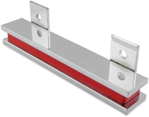 Master Magnetics 6" Magnetic Bar Tool Organizer - Easy to Install Magnet Storage Holder for House, Garage, Shed, or Job Site - Nickel Plate Finish