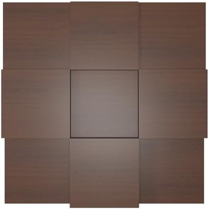 2 PACK — Acoustic Soundproofing Diffusion Panel | Acoustic Treatment for Recording Studio Home Office Podcast Living Room | Absorption - Reflection | Color Plates: (Nut, EDISON)