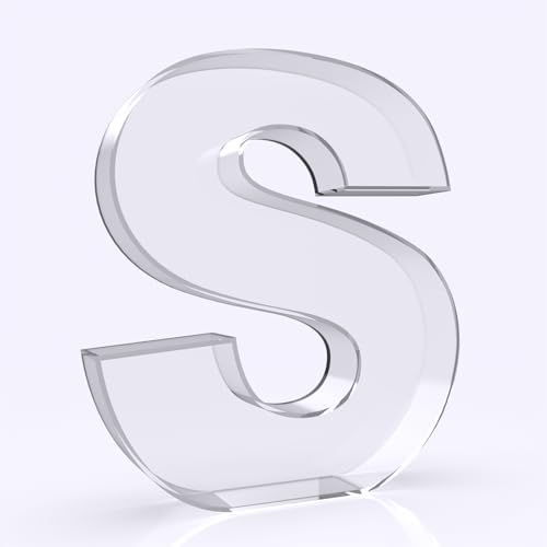 11" Acrylic Letter Charcuterie Box, Reusable Fillable Alphabet Number Shaped Form Tray for Birthday Anniversaries, Party Decorative Serving Plates Display Candy Cake (S)