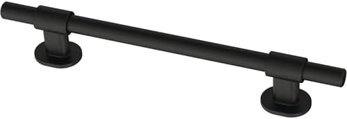 Franklin Brass 10 Pack Matte Black Cabinet Handles Adjustable Drawer Pulls for Kitchen Cabinet Knobs Dressers and Cupboards Fits 1-3/8 to 6-5/16 inch (35–160mm) Hole Center | Adjusta-Pull™