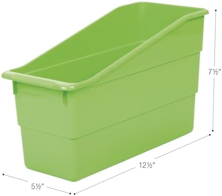 Really Good Stuff Durable Book & Binder Holders, 12-Pack, Green Neon