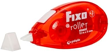 Fixo Roller | Extra Long White Tape Concealer | 5mmx12m | Ergonomic Design | Instant Drying | School Supplies