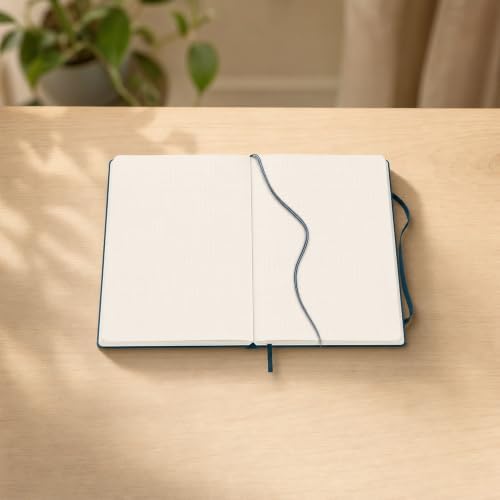 LEUCHTTURM1917 - Notebook Hardcover Medium A5-251 Numbered Pages for Writing and Journaling - Thinking Ahead (Dotted Paper, Deep Sea)
