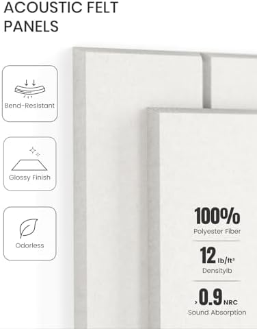 Fluxynara Felt Bulletin Board & Cork Board Alternative, Milky White