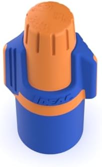 Ideal Electrical Twister Proflex Mini (30-643J) Orange/Blue Wire Connector, Jar of 500 — Compact Twist-On Wire Nuts for 22 to 12 AWG with Comfort SureGrip and Flexible Skirt