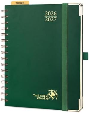 POPRUN 2026-2027 Weekly Planner 6.25" x 8.5" Weekly and Monthly Planner