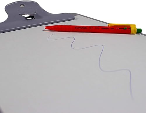 Yosogo A4/Letter Size Plastic Clipboard, 4-Pack with Handy Pen Holder & Bonus Pen, Holds up to 40 Sheets, Durable Plastic – Writing, Office, Stationary, School Supplies Set (4-Pack)