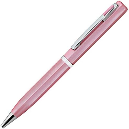 Lanier Pink Ballpoint Pen - Pink Accents and Shiny Chrome Ring & Parts with Medium Tip 0.7mm Cross Style Refill