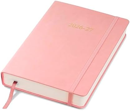 Wykeham's Executive 2026-27 Daily Journal Planner – Customization Available – Mid-Year Academic Diary – July 2026 to June 2027 (Rose, 8.5"×5.5")