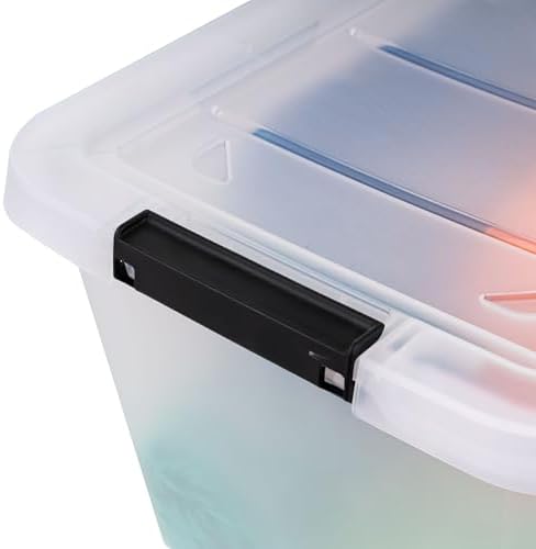 IRIS USA 6-Pack 13.5 Quart Clip Box with Latching Lid